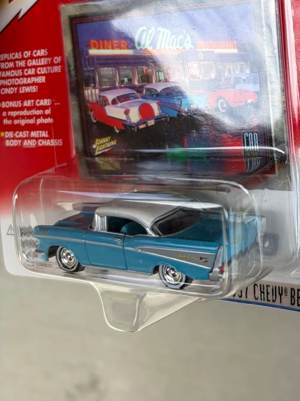 Johnny Lightning • Car Culture • Art Cars • 1957 Chevy Bel Air • 1:64 • Diecast